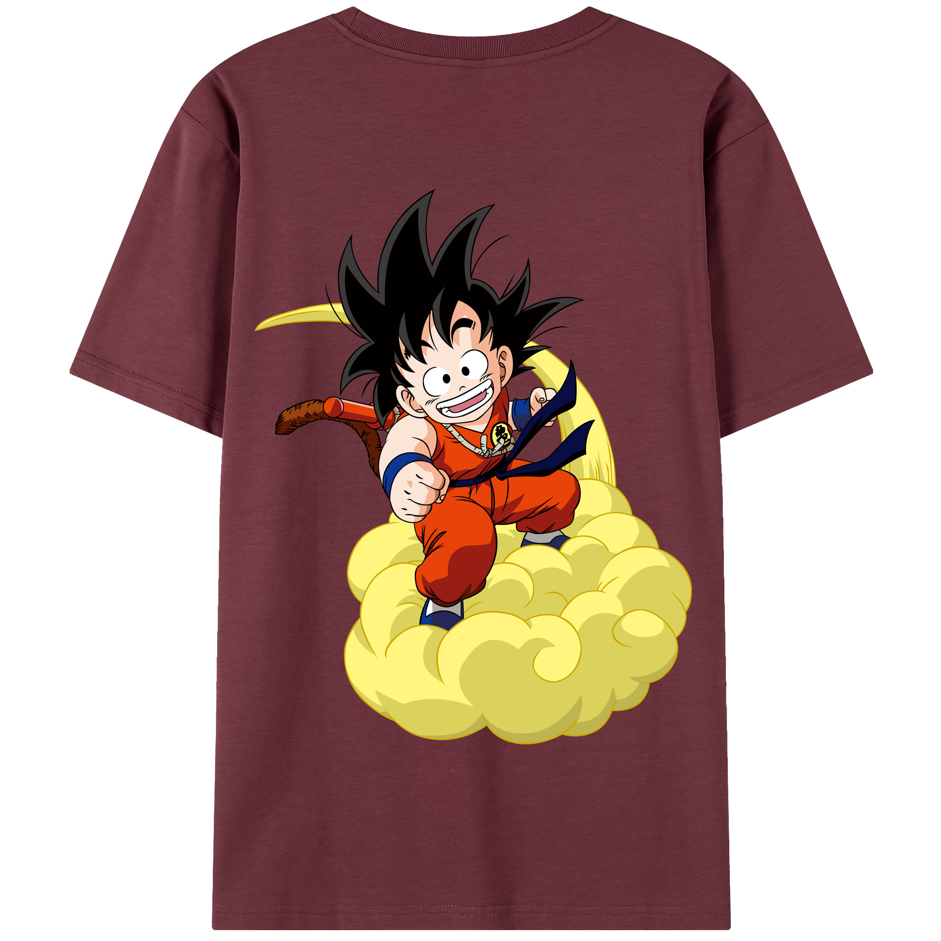 （画像用） ドラゴンボール 孫悟空（そん ごくう）Son Goku カカロット DRAGON BALL Kakarotto 綿100％半袖Tシャツ（背面プリント）